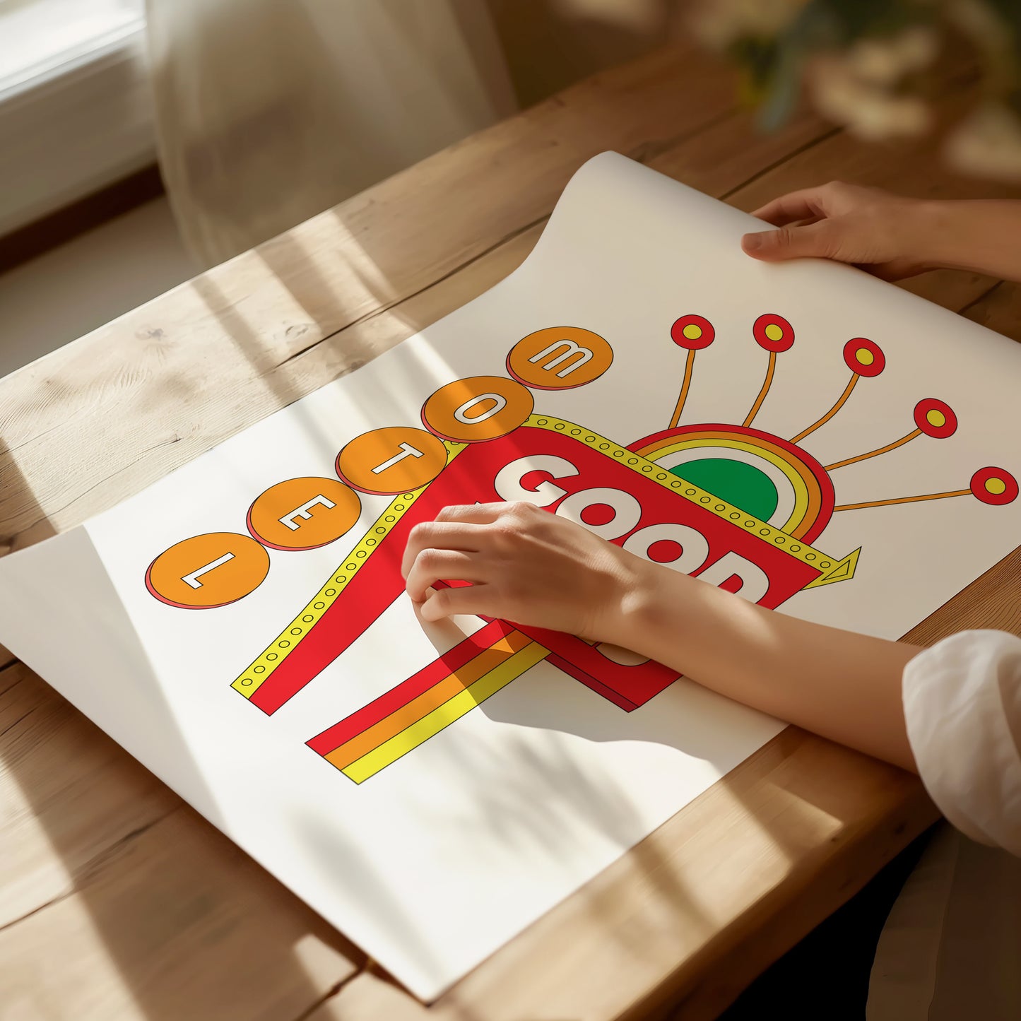 Good Vibes Motel Art Print