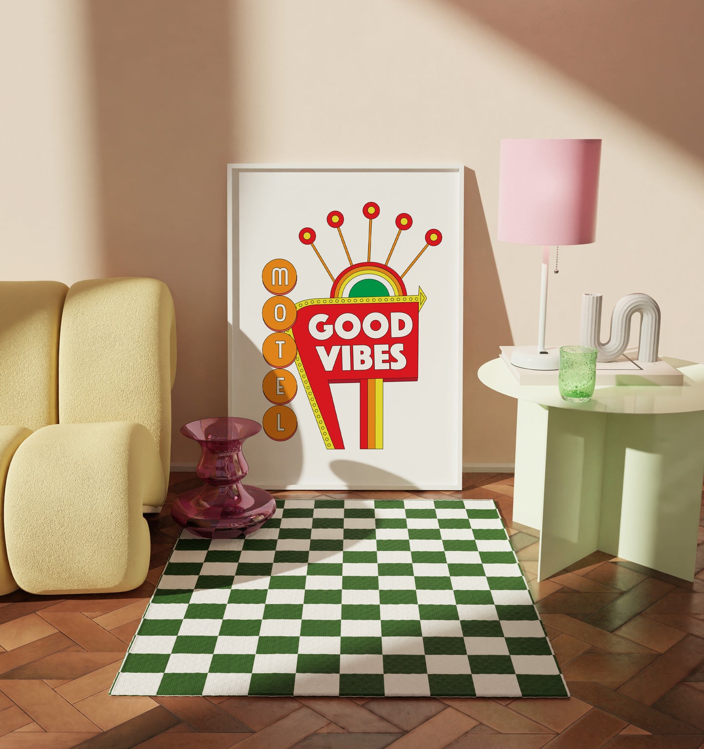Good Vibes Motel Art Print