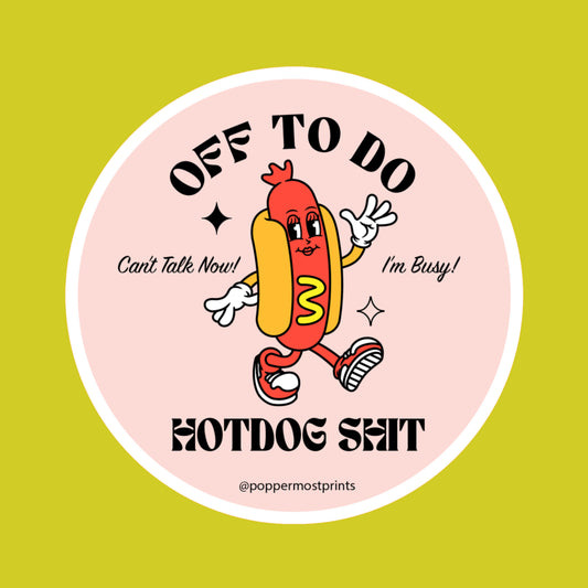 Hotdog Shit Sticker