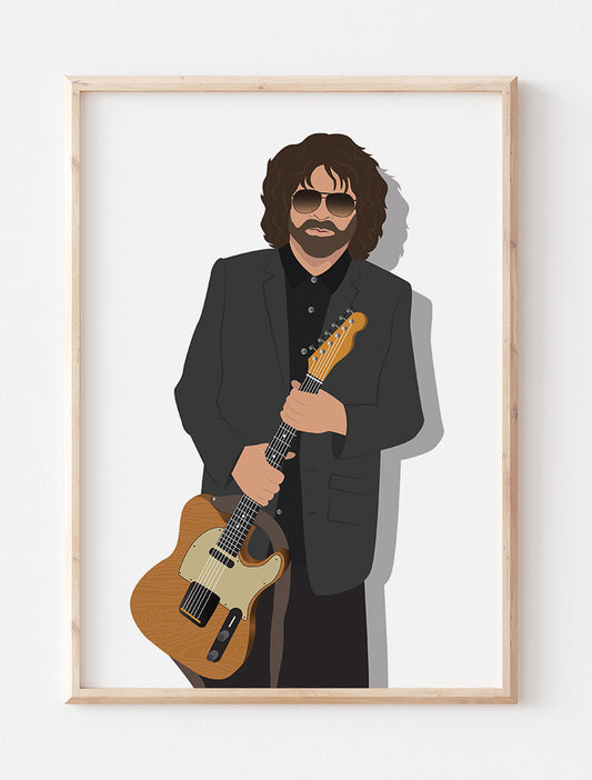 Jeff Lynne Minimalist Portrait