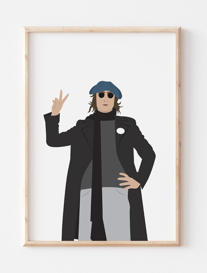 John Lennon Minimalist Print NYC