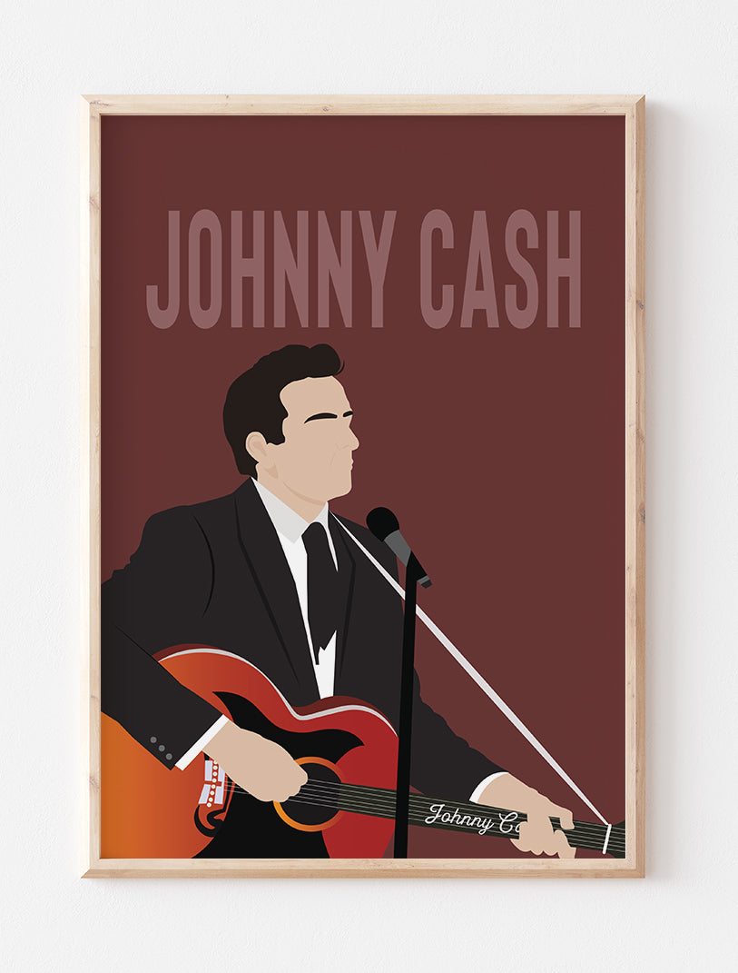 Johnny Cash Minimalist Print 2