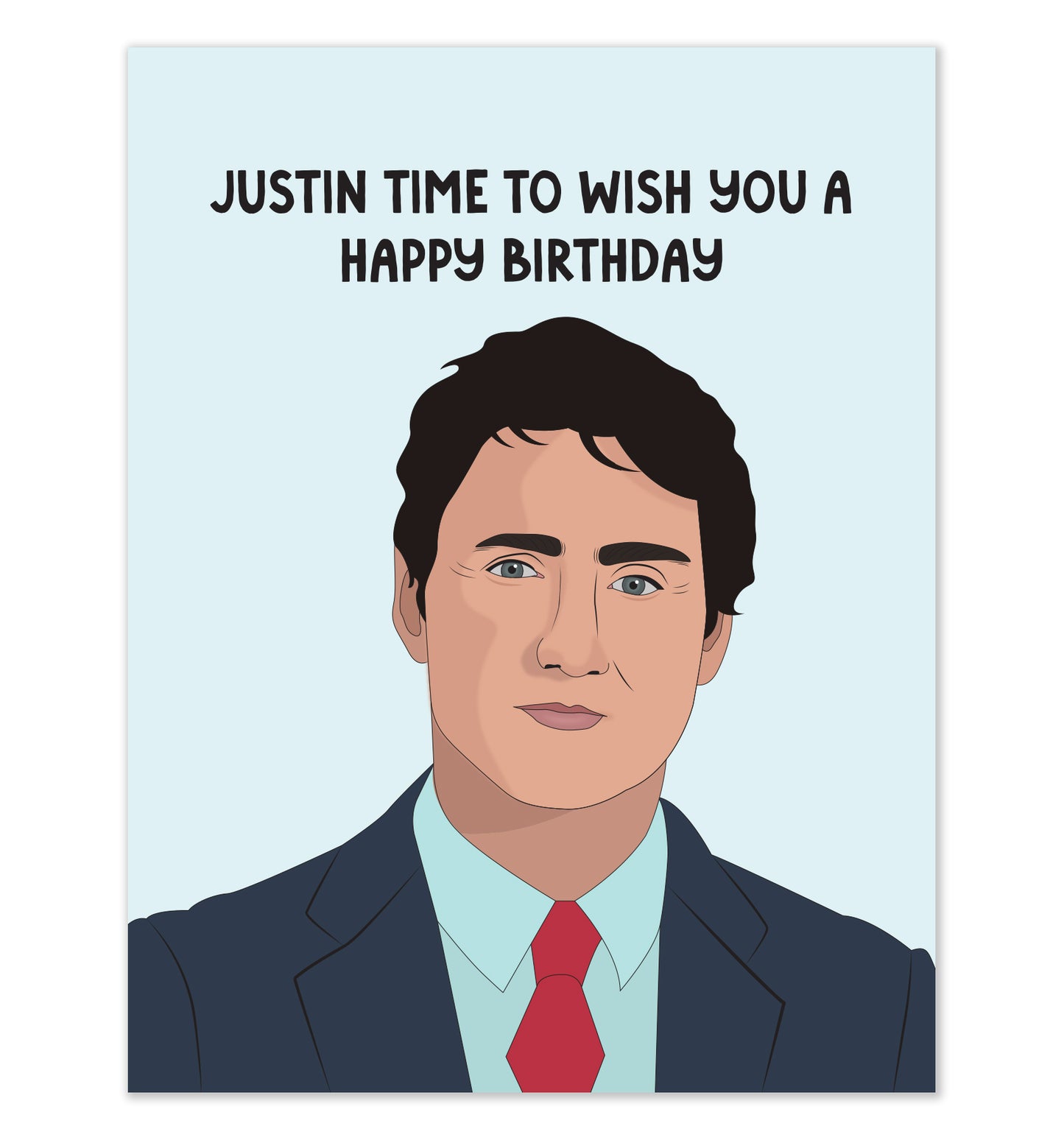 Justin Time Birthday Card