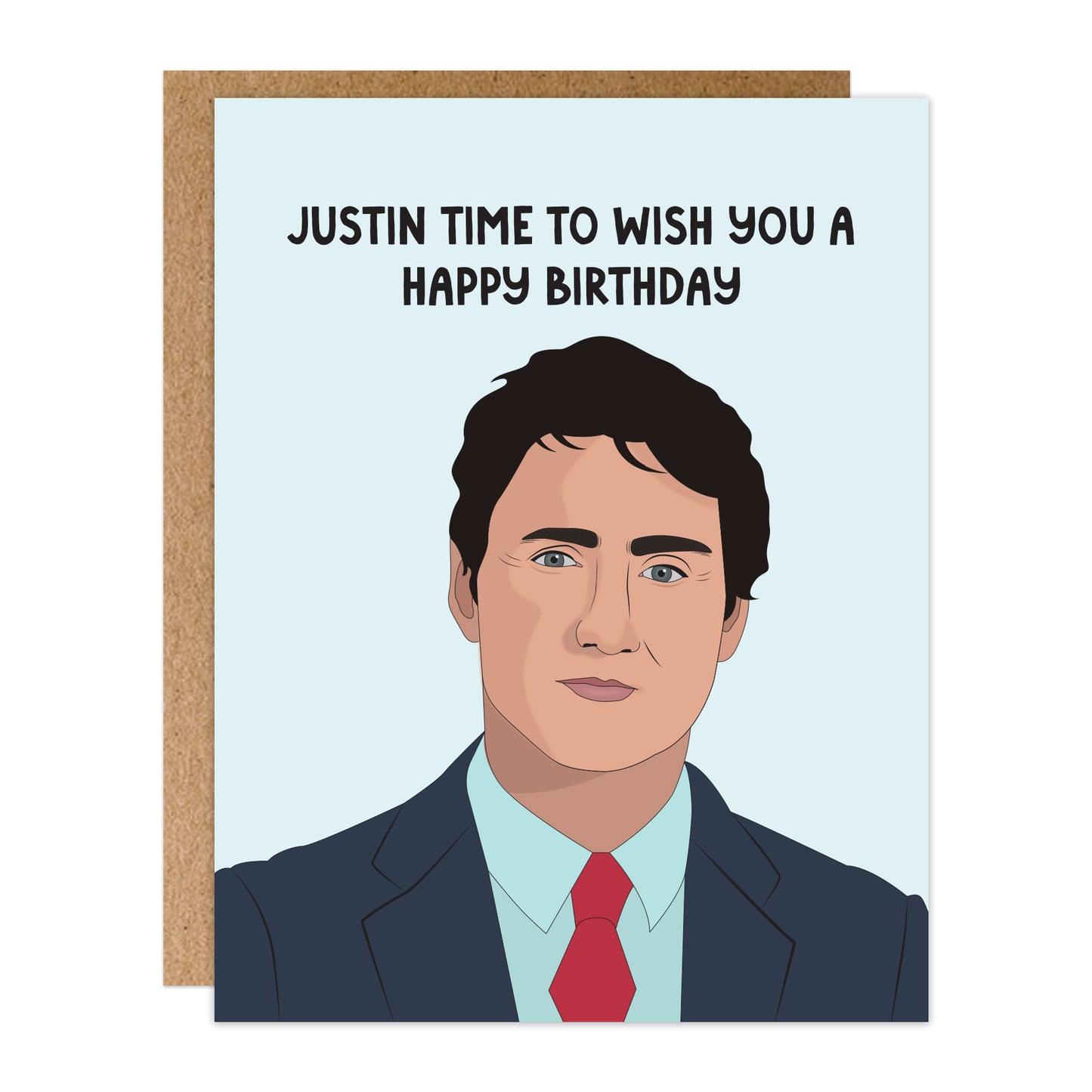 Justin Time Birthday Card
