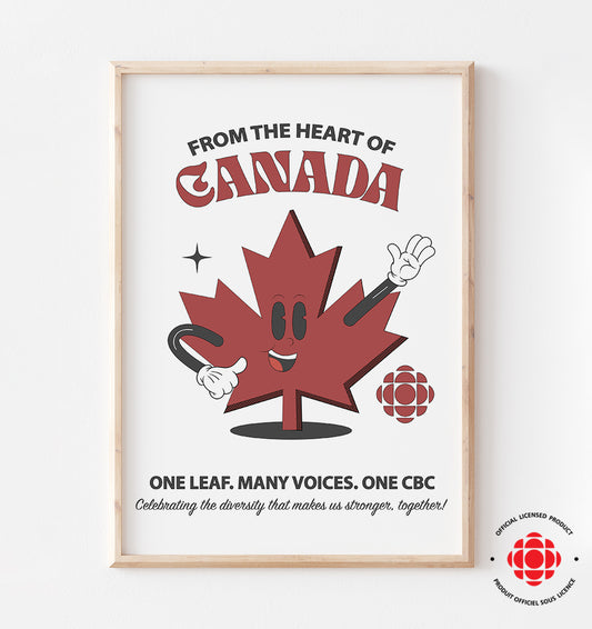 CBC Retro Leaf Art Print