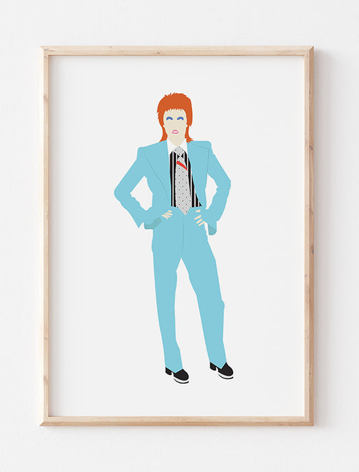 David Bowie Minimalist Print - Life on Mars