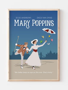 Mary Poppins Minimalist Poster