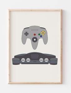 Game Console - N64 Art Print
