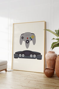 Game Console - N64 Art Print