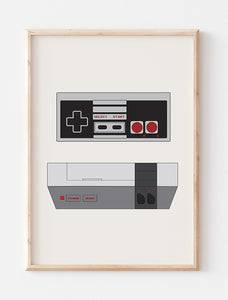 Game Console - NES Art Print