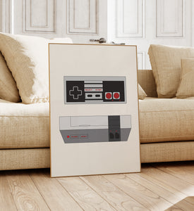 Game Console - NES Art Print