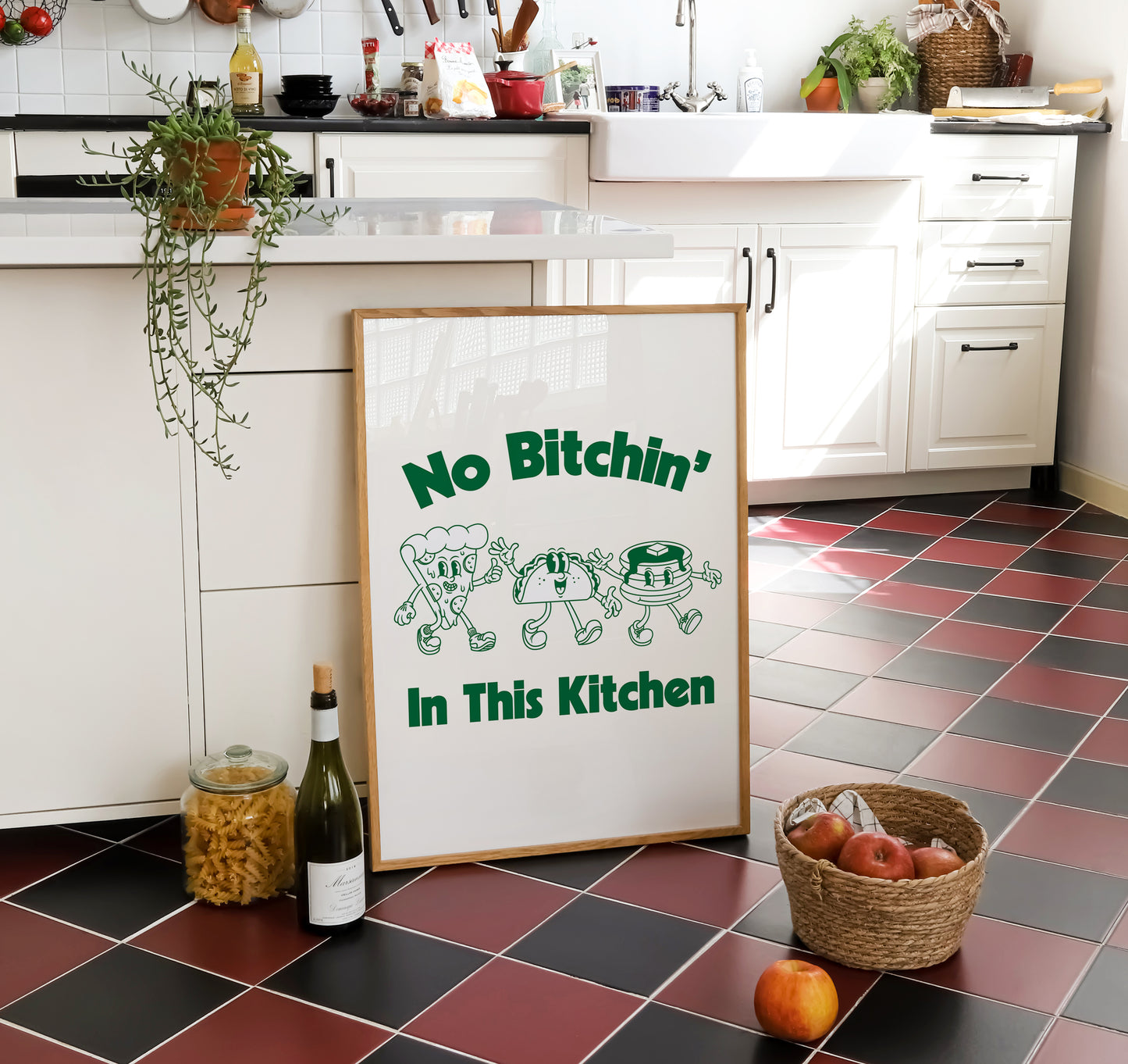 No Bitchin' in this Kitchen - Art Print