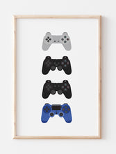 Playstation Controllers Evolution Art Print