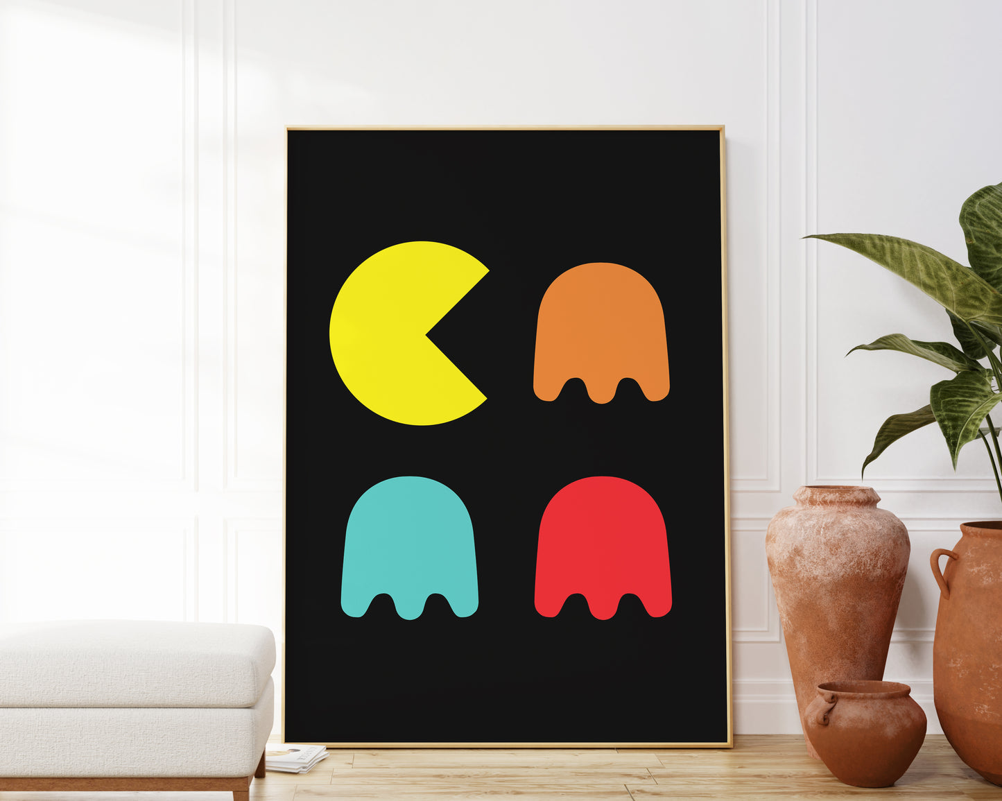Retro Arcade Game Minimalist Art Print