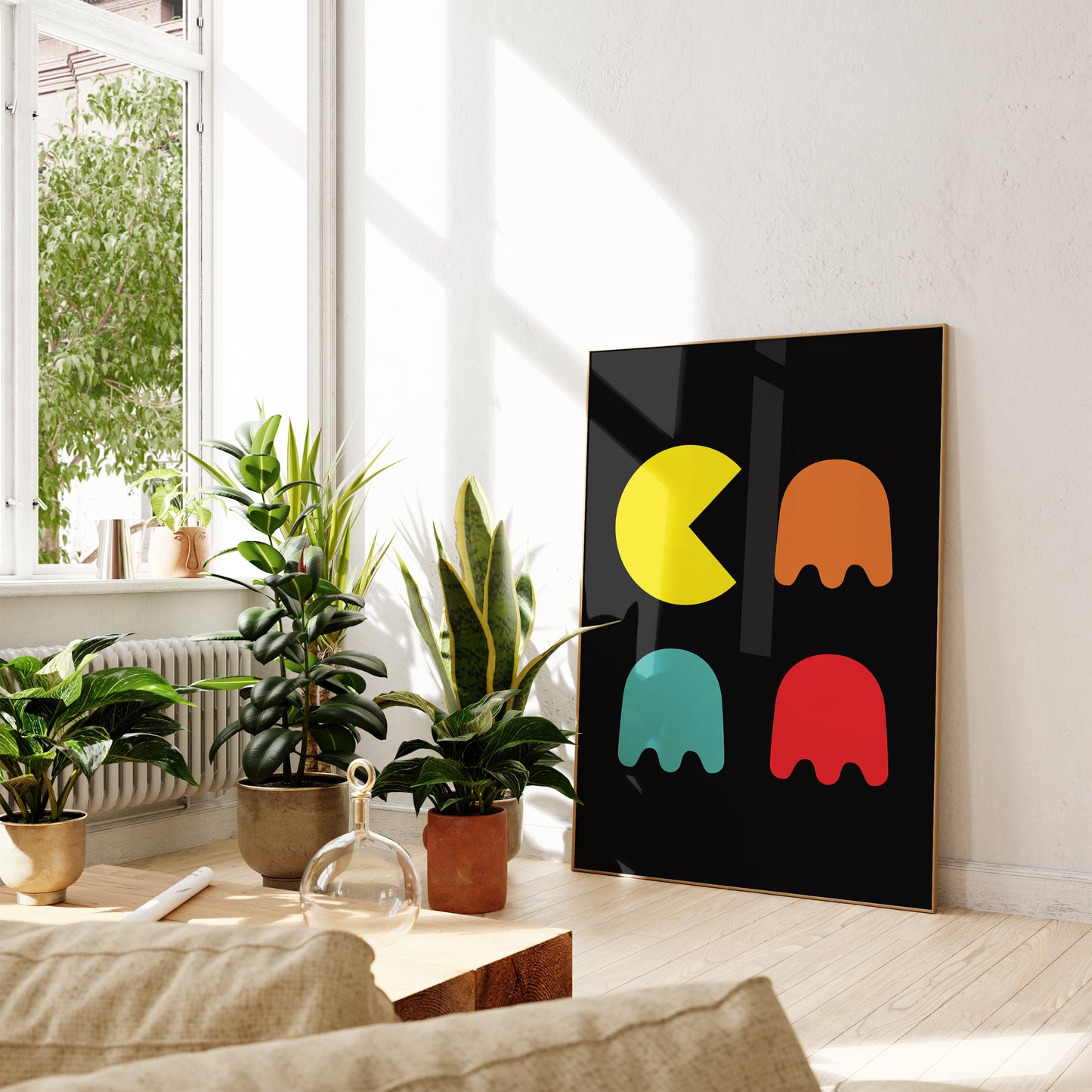 Retro Arcade Game Minimalist Art Print