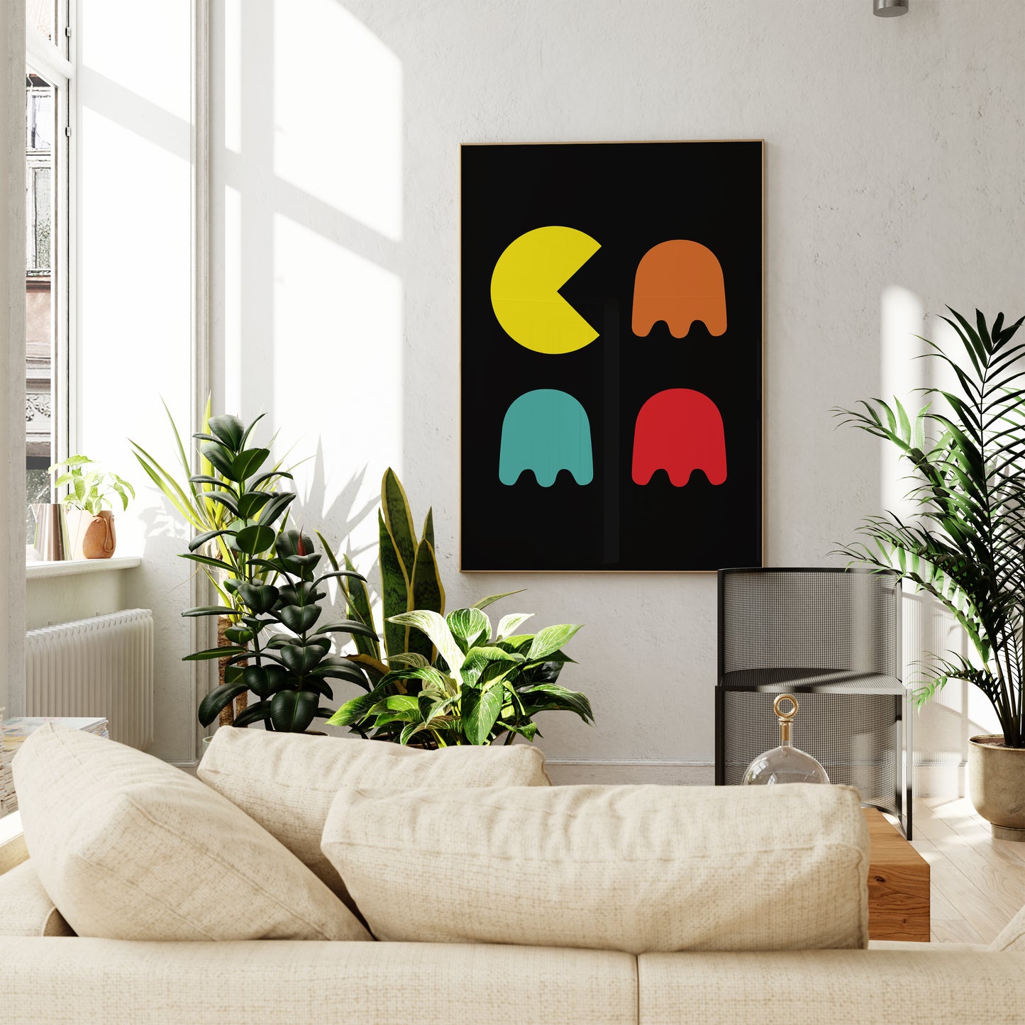 Retro Arcade Game Minimalist Art Print