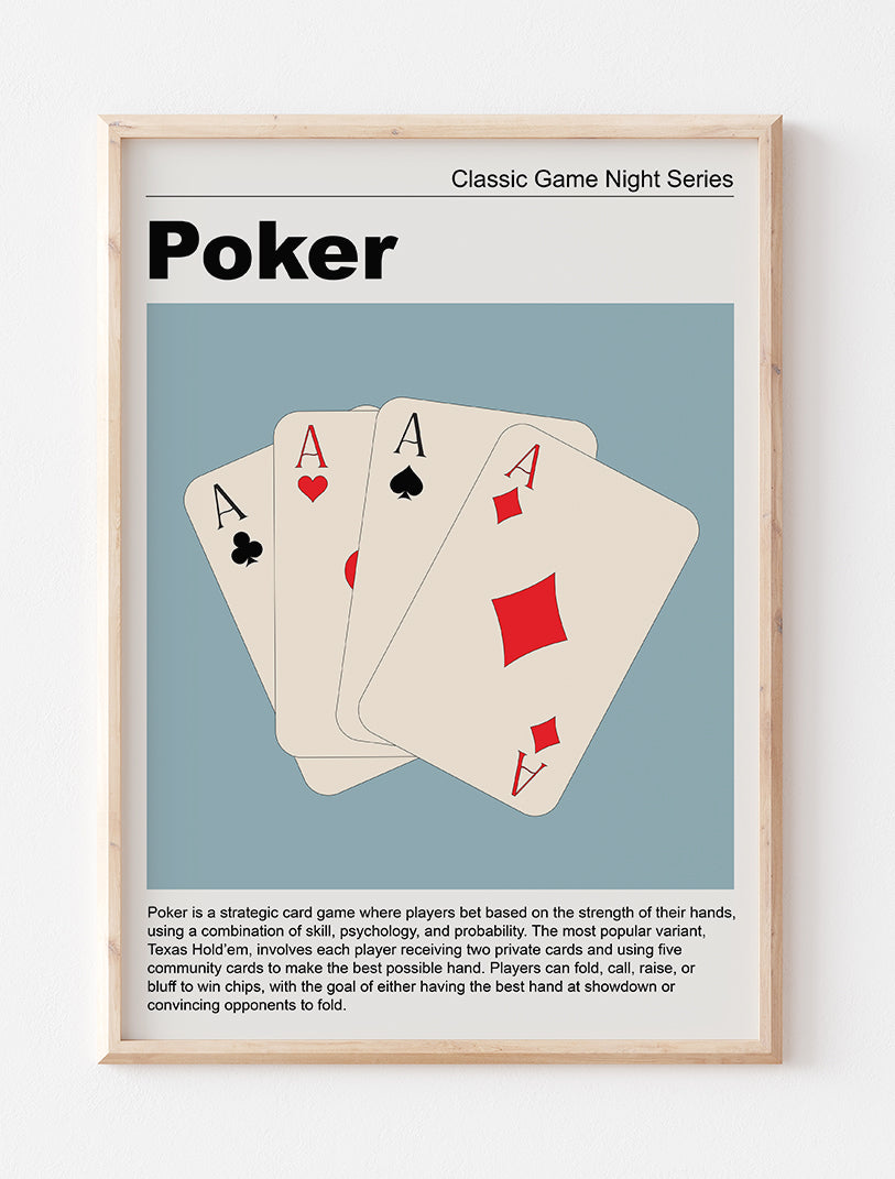 Poker Art Print