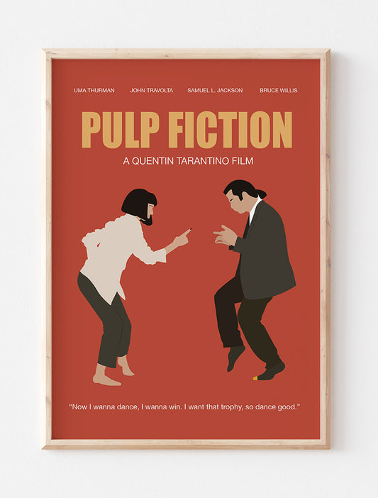 Pulp Fiction Minimalist Movie Poster