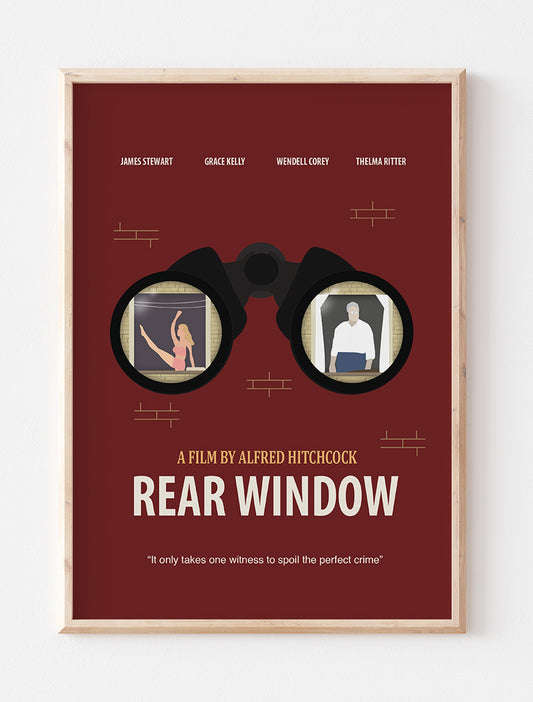 Rear Window Minimalist Movie Poster