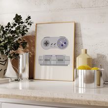 Game Console - SNES Art Print