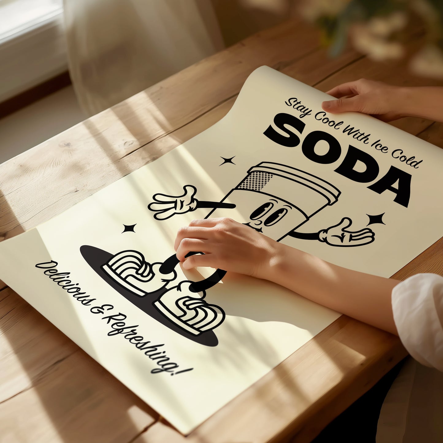 Stay Cool with Ice Cold Soda!