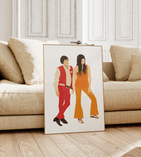 Sonny and Cher Minimalist Print by Poppermost Prints