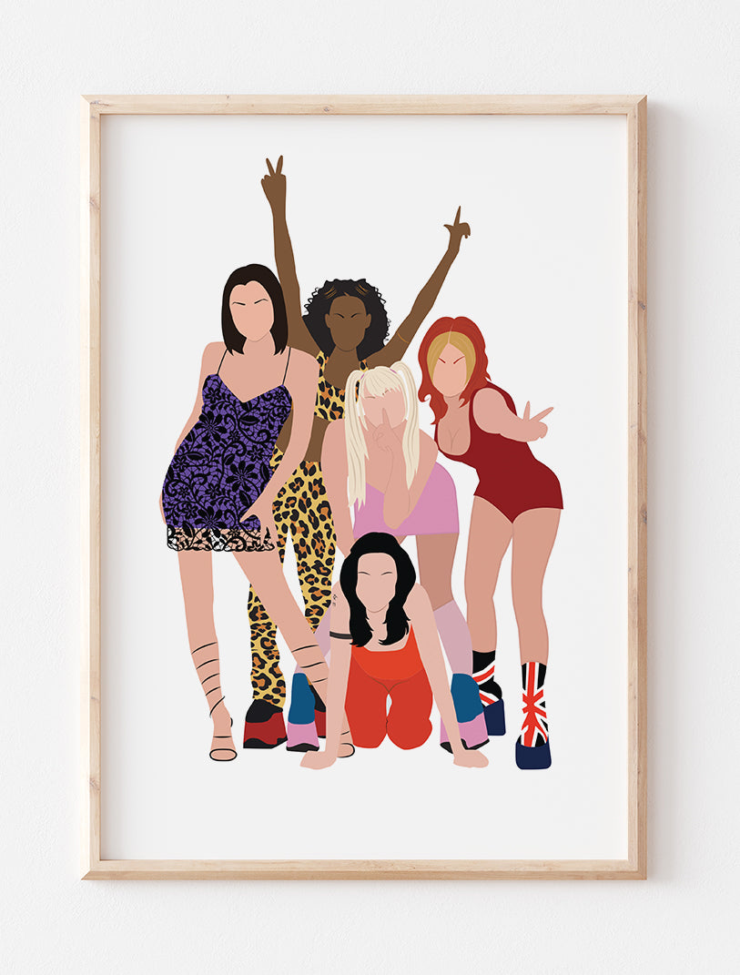 Spice Girls Minimalist Print