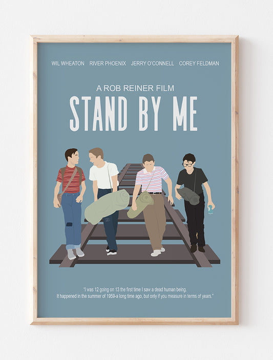 Stand by Me Minimalist Movie Poster