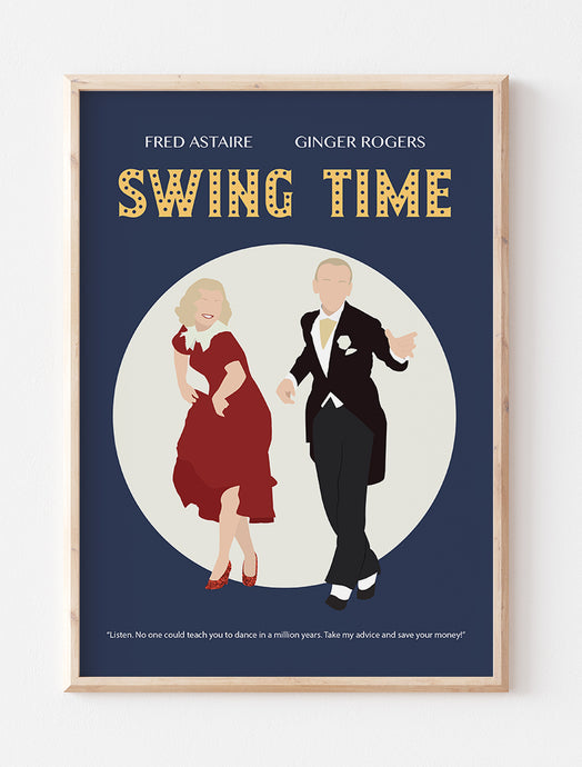 Swing Time Poster Minimalist Poster
