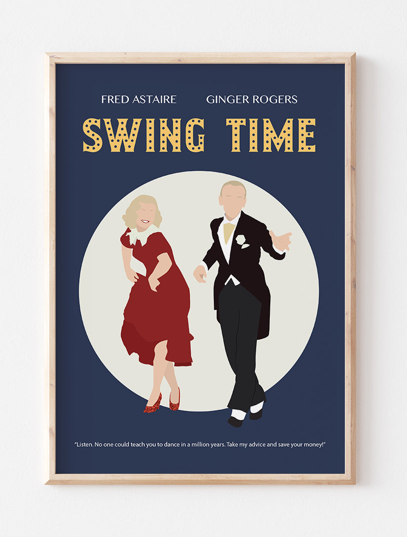 Swing Time Poster Minimalist Poster