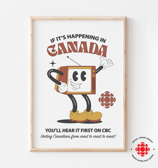CBC Retro TV Art Print