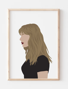 Taylor Swift Minimalist Print