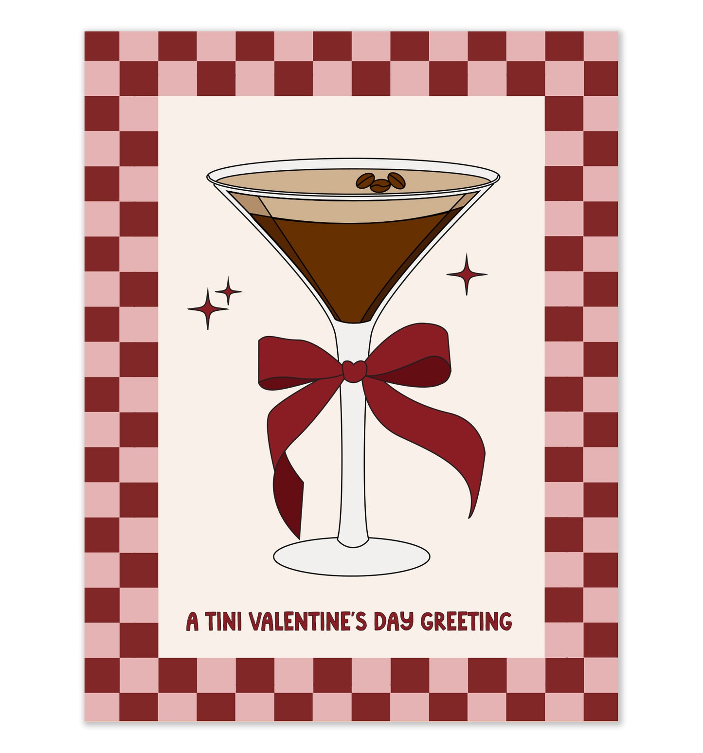 Espresso Martini Valentine's Card