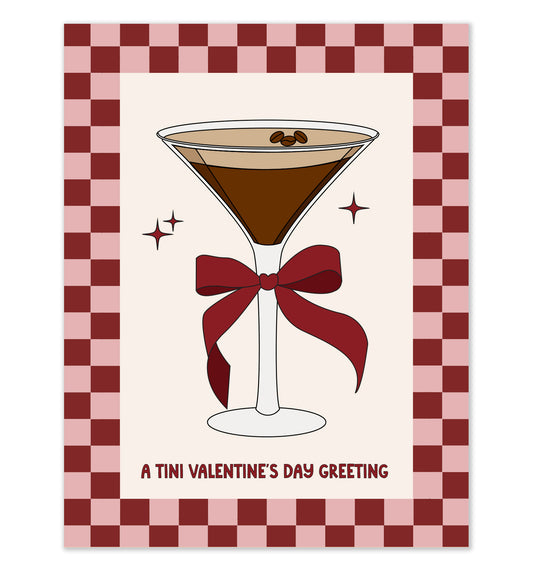 Espresso Martini Valentine's Card