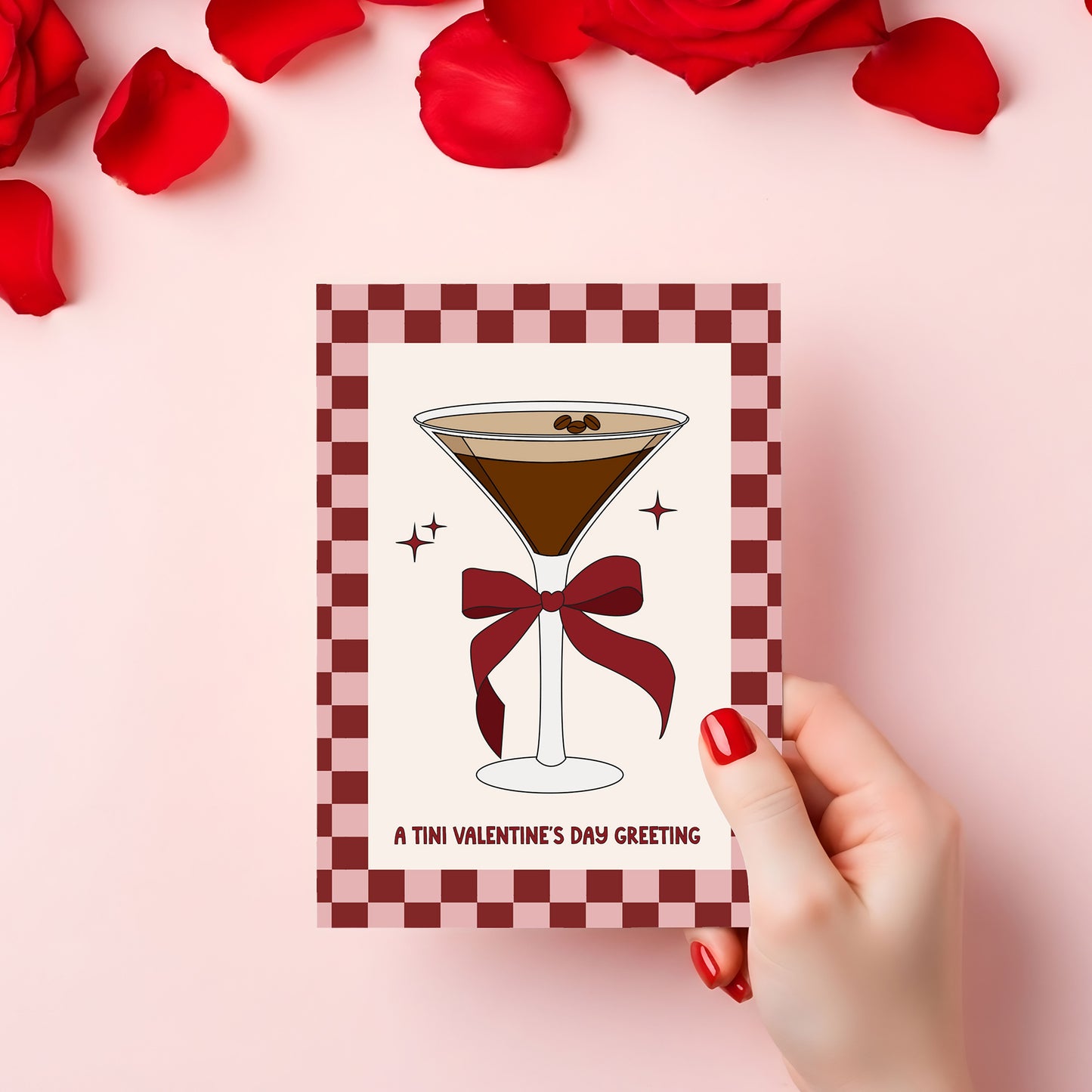 Espresso Martini Valentine's Card