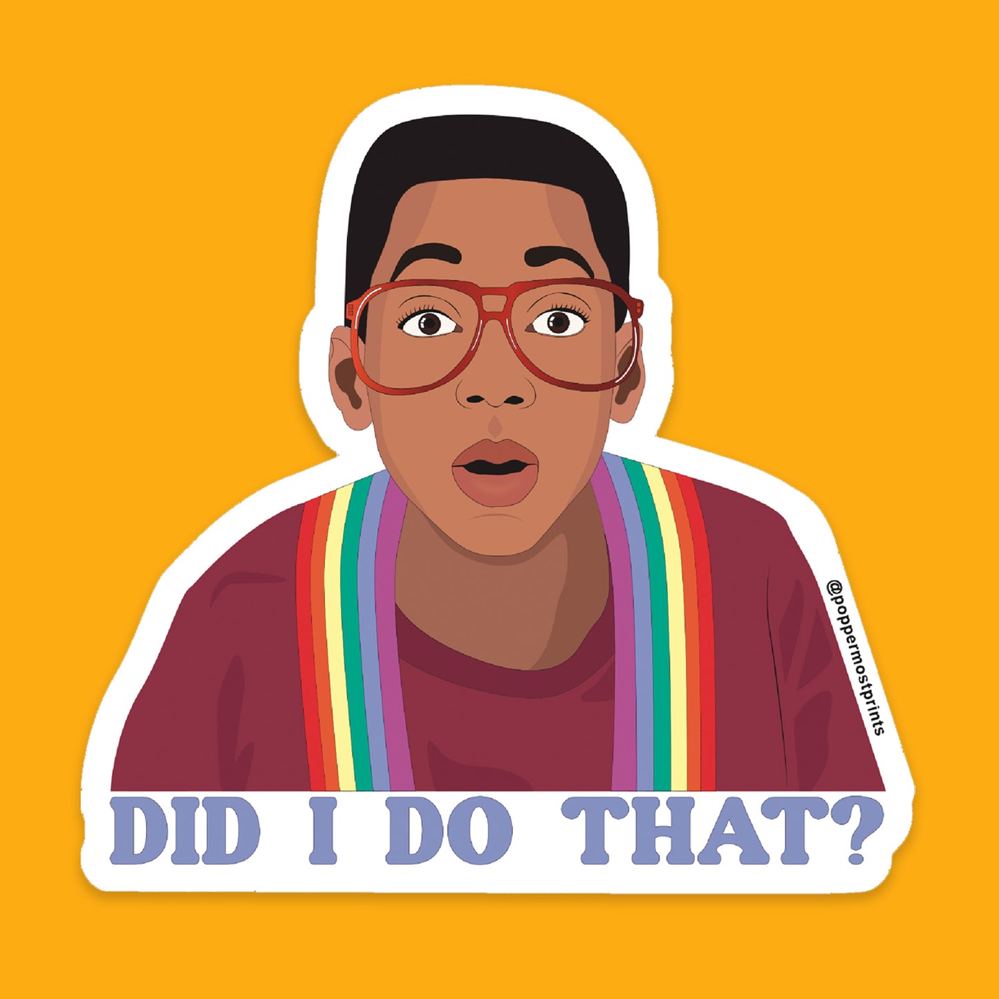 Urkel Did I do That? Sticker