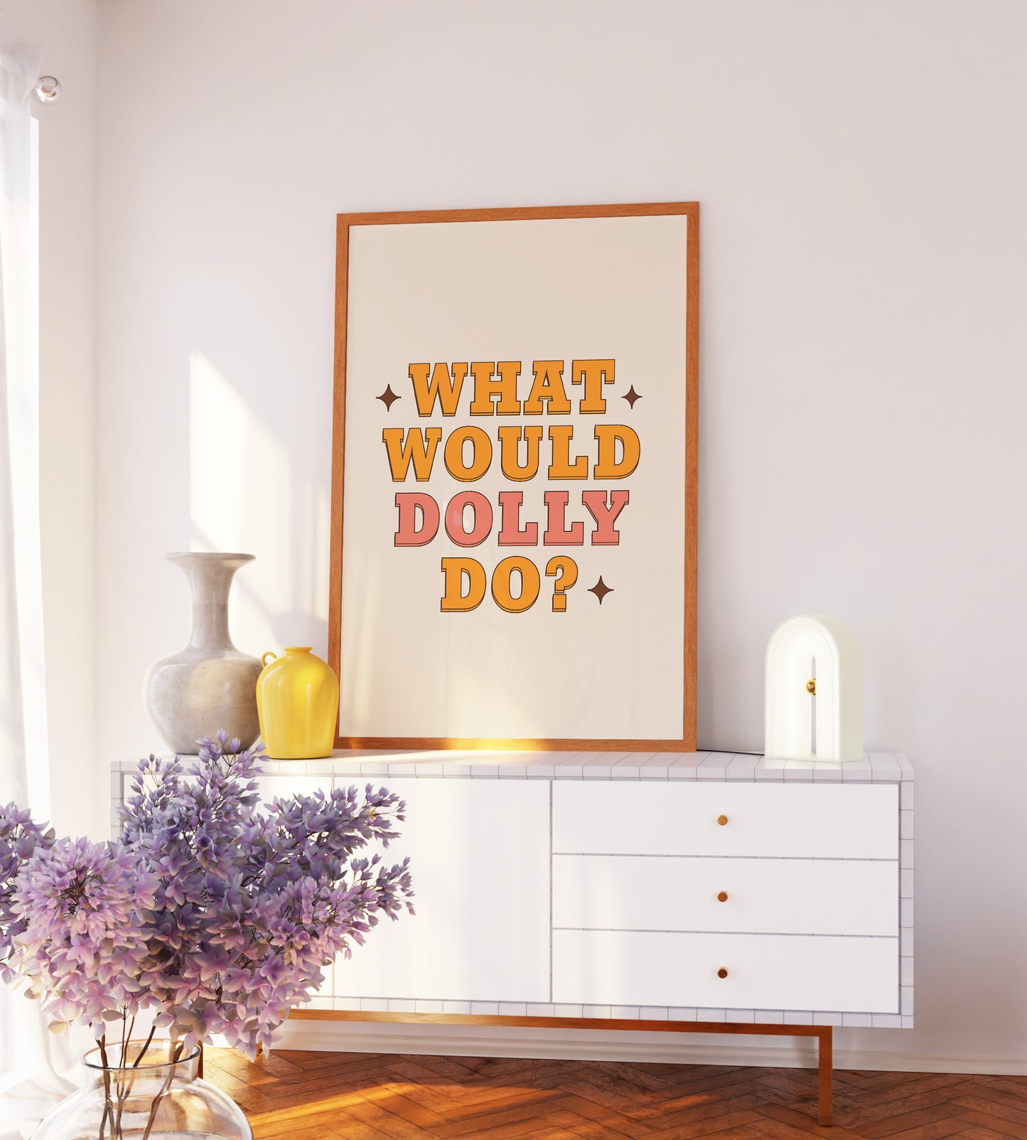 What Would Dolly Do? Art Print