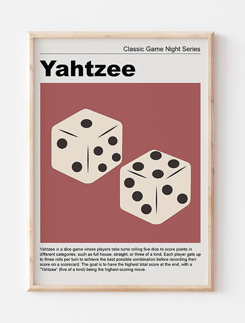 Yahtzee Art Print