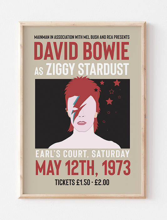 David Bowie Concert Poster (Reimagined)