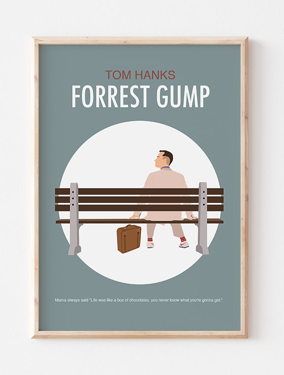 Forrest Gump Minimalist Movie Poster