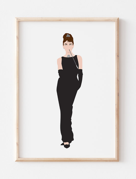 Audrey Hepburn Minimalist Print