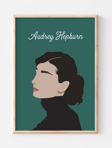 Audrey Hepburn Minimalist Print