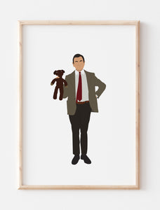 Mr Bean Minimalist Poster