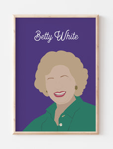Betty White Print