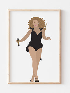 Beyoncé Minimalist Print
