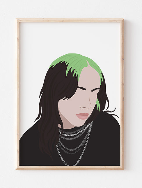 Billie Eilish Minimalist Poster