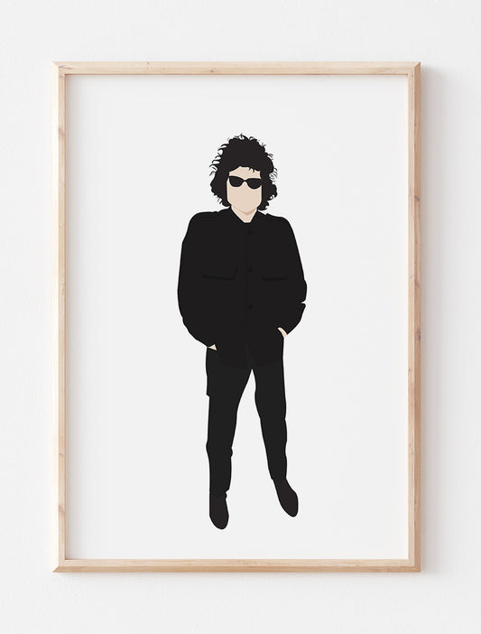 Bob Dylan Minimalist Art Print 1