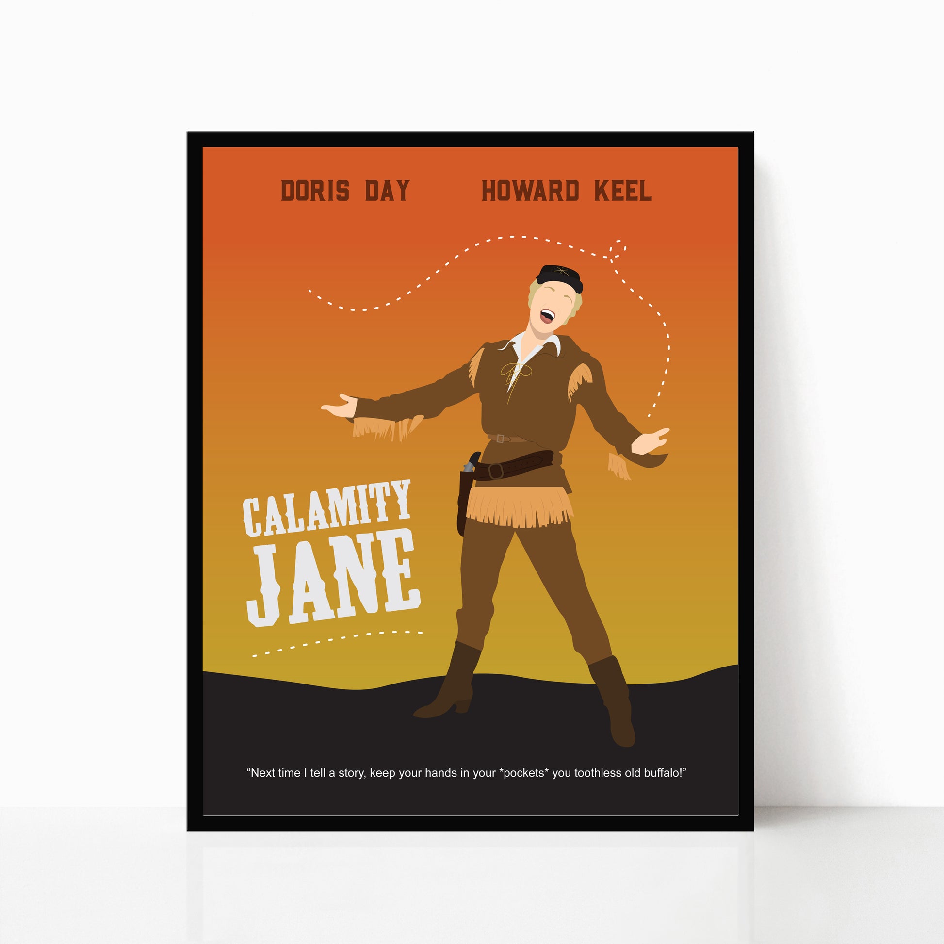 Calamity Jane Poster - Doris Day - Alternative Poster by Poppermost Prints