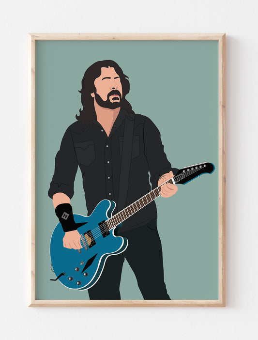 Dave Grohl Minimalist Print