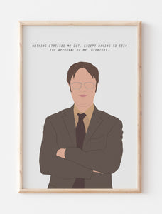 Dwight Schrute Minimalist Print